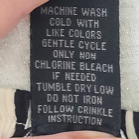 Grace Elements ladies maxi skirt white/black Size Large Boho artsy Peasant - Picture 7 of 8